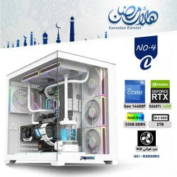 عروض رمضان  بي سي تجميعة احترافية رقم 4-C معالج i5-14400F الجيل الرابع عشر - RTX 5060 TI 16GB