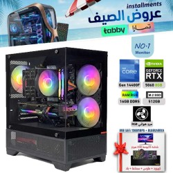 SUMMER OFFERS INSTALLMENTS PC NO.1 - i5 14400F 14th GEN - RTX 5060 8GB + Monitor