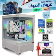 عروض الصيف بي سي تجميعة احترافية أقساط رقم 2 مع شاشة - i5 14400F الجيل الرابع عشر - RTX 5060 8GB