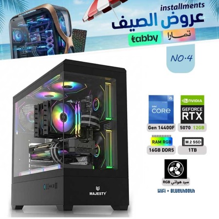 SUMMER OFFERS INSTALLMENTS PC NO.4 - i5 14400F 14th GEN - RTX 5070 12GB SUMMER OFFERS INSTALLMENTS PC NO.4 - i5 14400F 14th GEN - RTX 5070 12GB