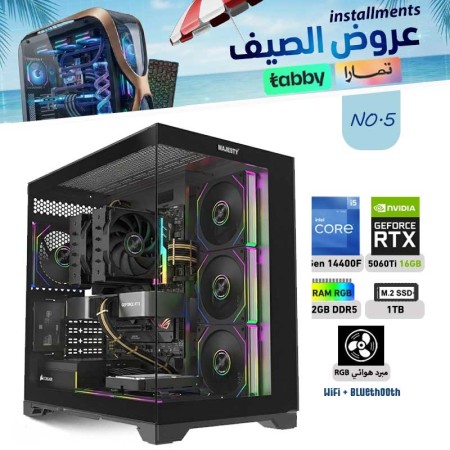 SUMMER OFFERS INSTALLMENTS PC NO.5 - i5 14400F 14th GEN - RTX 5060 TI 16GB SUMMER OFFERS INSTALLMENTS PC NO.5 - i5 14400F 14th GEN - RTX 5060 TI 16GB