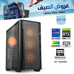 عروض الصيف بي سي تجميعة احترافية  رقم 18 - i9 14900K الجيل الرابع عشر - RTX 5080 16GB