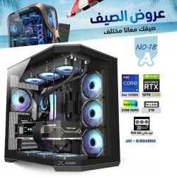 عروض الصيف بي سي تجميعة احترافية  رقم 18-A - i9 14900K الجيل الرابع عشر - RTX 5090 32GB