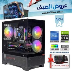 عروض الصيف بي سي تجميعة احترافية رقم 1-A معالج i5-14400F الجيل الرابع عشر - RTX 5050 8GB عروض الصيف بي سي تجميعة احترافية رقم 1-A معالج i5-14400F الجيل الرابع عشر - RTX 5050 8GB