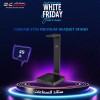 عروض الجمعة البيضاء - حامل سماعة احترافي من Corsair ST50 Premium,  مصنوع من الألومنيوم, قاعدة مطاطية مانعة للانزلاق, مناسب لجميع سماعات الرأس - أسود