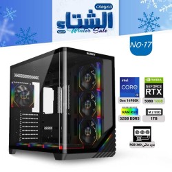 عروض الشتاء بي سي تجميعة رقم 17 - i9 14900K الجيل الرابع عشر - RTX 5080 16GB عروض الشتاء بي سي تجميعة رقم 17 - i9 14900K الجيل الرابع عشر - RTX 5080 16GB