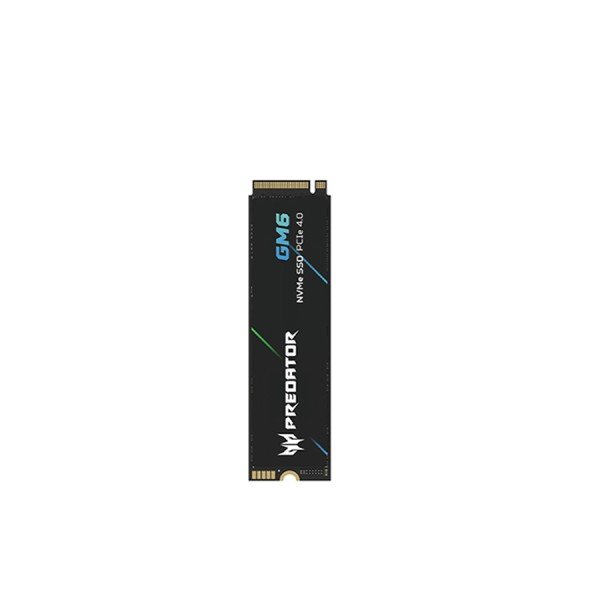 وحدة تخزين من PREDATOR GM6, سعة 1 تيرابايت, واجهة PCIe Gen 4x4 NVMe, سرعات قراءة تصل حتى 7200MB/s, تقنية 3D TLC, تصميم لتحمل الاستخدام المكثف