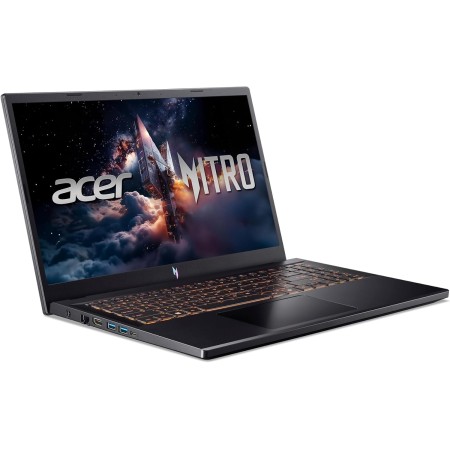 لابتوب احترافي من آيسر نيترو Acer Nitro V 15, شاشة 15.6 بوصة FHD IPS ب 165 هرتز, معالج Intel i7-13620H, كرت شاشة RTX 4050 6GB, رامات 16GB DDR5, تخزين 512GB - أسود