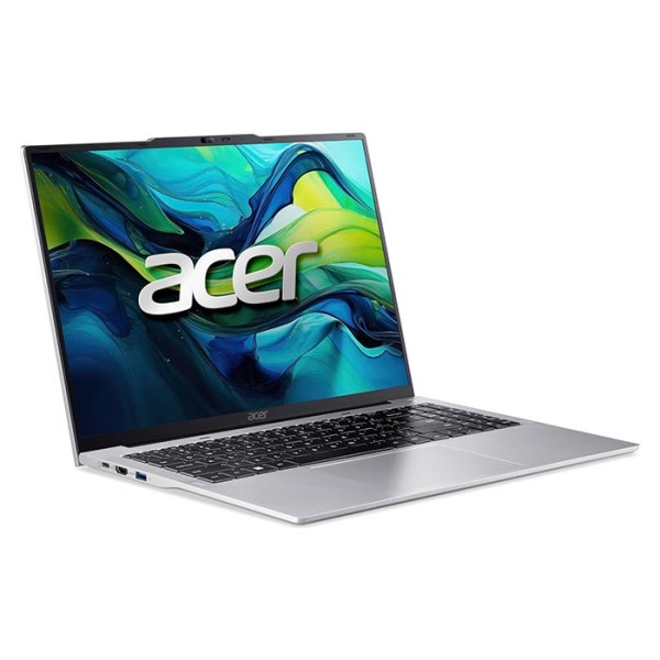لابتوب استخدام مكتبي آيسر Acer Aspire Lite, شاشة 16 بوصة IPS بدقة FHD, معالج Intel Core i5-1334U, ذاكرة 8 جيجابايت DDR5, وحدة تخزين NVMe SSD بسعة 512 جيجابايت - لون فضي