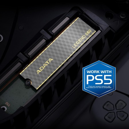 وحدة تخزين ADATA LEGEND 860, سعة 1 تيرابايت, واجهة PCIe 4.0 x4, تصميم M.2 2280, سرعة قراءة تصل حتى 6000MB/s,  ذاكرة 3D TLC NAND, يدعم اجهزة PS5