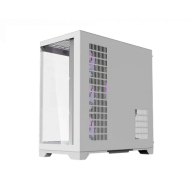 كيس كمبيوتر  AiGO FT418 Pro ميد تاور ATX مع 7 مراوح ARGB - أبيض