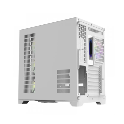 كيس كمبيوتر  AiGO FT418 Pro ميد تاور ATX مع 7 مراوح ARGB - أبيض