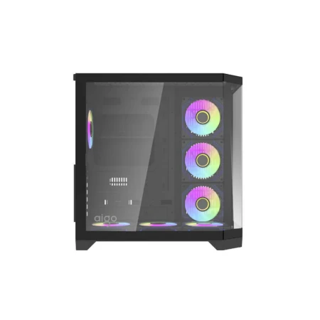 Gaming Case AiGO FT418 Pro ATX Mid Tower7 ARGB Fans - Black Gaming Case AiGO FT418 Pro ATX Mid Tower7 ARGB Fans - Black