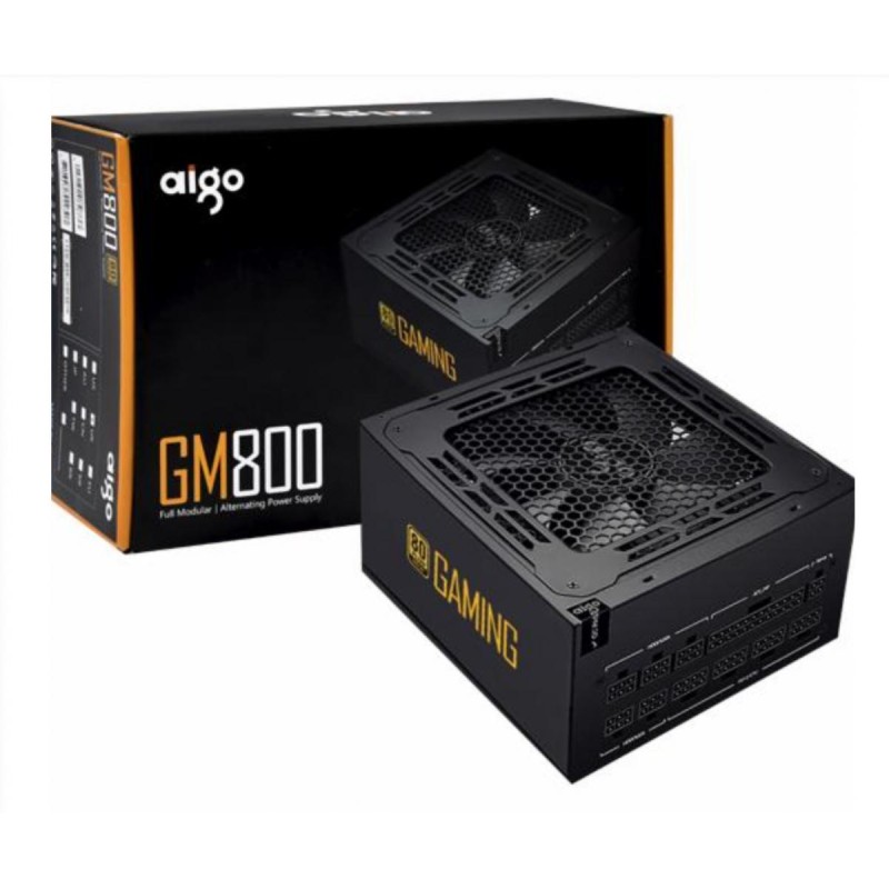 AIGO GM800 800W Fully MOD: POwer Supply 80 PLUS - GOLD