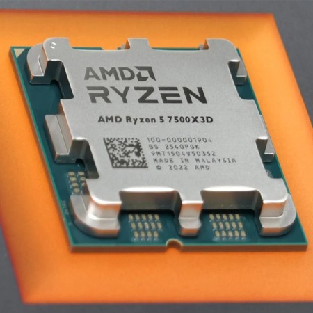 PROCESSOR AMD Ryzen 5 7500X3D, AM5 Zen 4 Architecture 5 nm, 6 cores, 12 threads, Up to 4.5 GHz, 65 W TDP, support DDR5 & PCIe 5.0