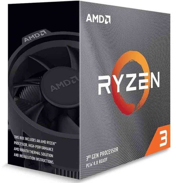 PROCESSOR AMD Ryzen™ 3 4100 4.0GHz 4 SOCET AM4 THREADS - معالج أي ام دي رايزن 3
