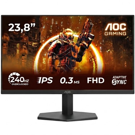 شاشة ايه او سي قيمنق العاب AOC 24G11ZE - مقاس 23.8 بوصة FHD - تردد 240Hz - سرعة 0.3ms - لوحة Fast IPS شاشة ايه او سي قيمنق العاب AOC 24G11ZE - مقاس 23.8 بوصة FHD - تردد 240Hz - سرعة 0.3ms - لوحة Fast IPS