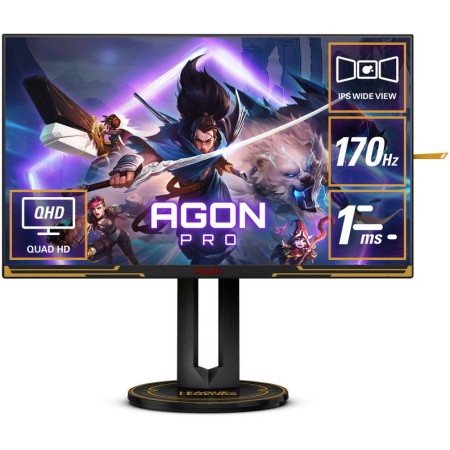شاشة قيمنق إيه أو سي AOC AGON PRO مقاس 27" - دقة 2K QHD - تردد 170Hz - لوحة IPS - استجابة 1ms شاشة قيمنق إيه أو سي AOC AGON PRO مقاس 27" - دقة 2K QHD - تردد 170Hz - لوحة IPS - استجابة 1ms