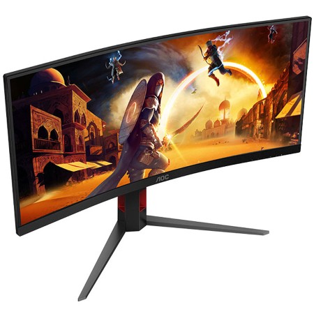 شاشة قيمنق للألعاب AOC CU34G4 مقاس 34" منحنية عريضة - دقة UWQHD - تردد 180Hz - استجابة 0.5ms
