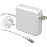 شاحن اصلي لأجهزة Apple, قدرة 45 واط بتقنية MagSafe, مخصص لأجهزة  MacBook Air, موصل مغناطيسي, مؤشر LED يوضح حالة الشحن - أبيض 