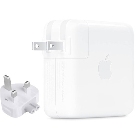 Apple 67W USB-C Power Adapter (MKU63AM/A) - Fast Charging for MacBook and USB-C Devices