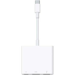 محول USB-C Digital AV Multiport من Apple - متوافق مع HDMI وUSB-A وUSB-C للشحن