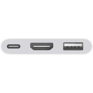 محول USB-C Digital AV Multiport من Apple - متوافق مع HDMI وUSB-A وUSB-C للشحن