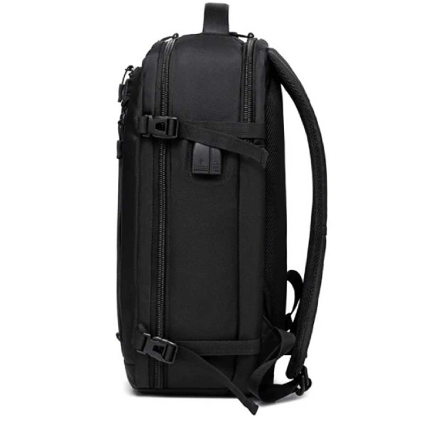 حقيبة ظهر Arctic Hunter B00187، تصميم عصري وأنيق، مقاومة للماء، مزودة بمنفذ USB مدمج - اسود حقيبة ظهر Arctic Hunter B00187، تصميم عصري وأنيق، مقاومة للماء، مزودة بمنفذ USB مدمج - اسود