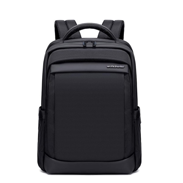 Backpack ARCTIC HUNTER B00478, Lightweight and durable construction for daily use, cover laptops up to 15.6 inches, Multiple compartments - BLACK
