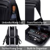 Backpack ARCTIC HUNTER B00478, Lightweight and durable construction for daily use, cover laptops up to 15.6 inches, Multiple compartments - BLACK
