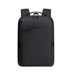 حقيبة الظهر ARCTIC HUNTER B00574, تصميم Premium للاستخدام طويل الأمد, مخصصة لحمل لابتوب حتى 15.6 بوصة, خامة مقاومة للماء و الخدش, جيب على حزام الكتف - أسود 