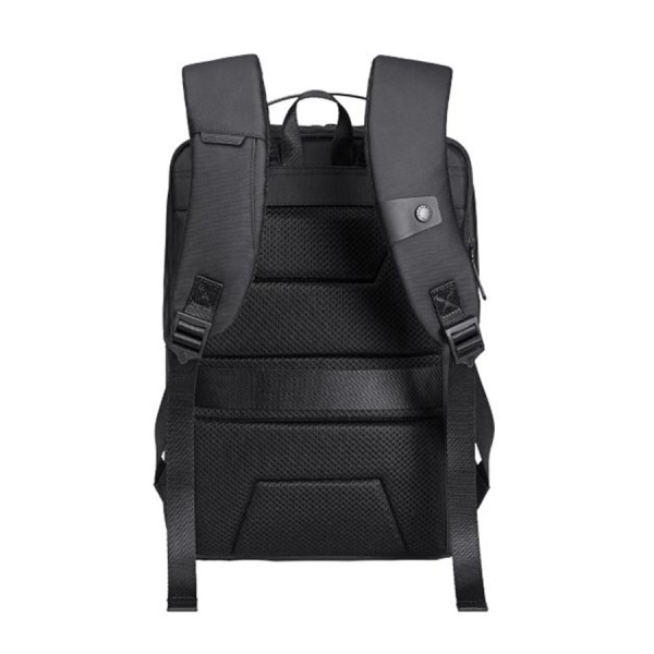 حقيبة الظهر ARCTIC HUNTER B00574, تصميم Premium للاستخدام طويل الأمد, مخصصة لحمل لابتوب حتى 15.6 بوصة, خامة مقاومة للماء و الخدش, جيب على حزام الكتف - أسود