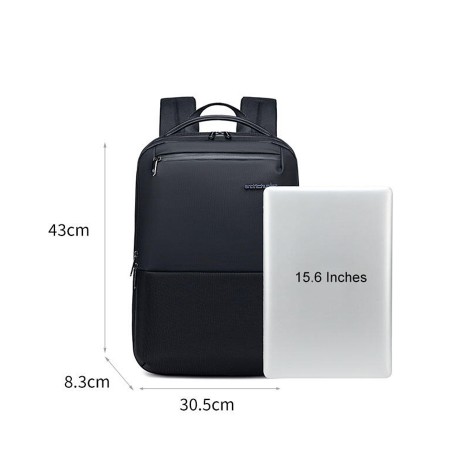 Backpack ARCTIC HUNTER B00681, Slim and Lightweight design for daily use, cover laptops up to 15.6 inches, Water-resistant, Anti-scratch - BLACK Backpack ARCTIC HUNTER B00681, Slim and Lightweight design for daily use, cover laptops up to 15.6 inches, Water-resistant, Anti-scratch - BLACK