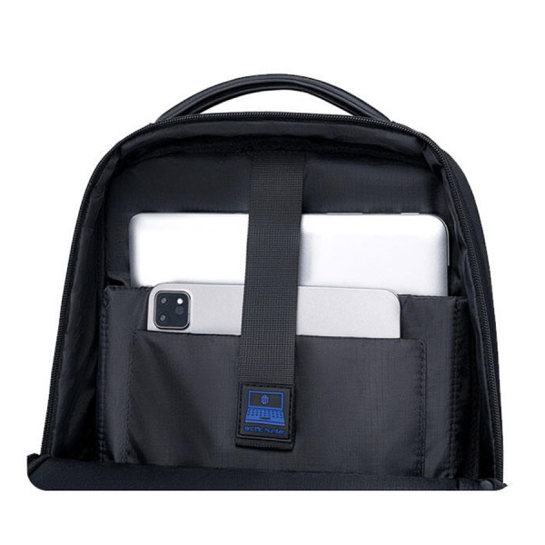 حقيبة الظهر ARCTIC HUNTER B00681, تصميم نحيف وخفيف الوزن لسهولة الحمل والتنقل, مخصصة لحمل لابتوب حتى 15.6 بوصة, قماش مقاوم للماء و الخدش - أسود حقيبة الظهر ARCTIC HUNTER B00681, تصميم نحيف وخفيف الوزن لسهولة الحمل والتنقل, مخصصة لحمل لابتوب حتى 15.6 بوصة, قماش مقاوم للماء و الخدش - أسود