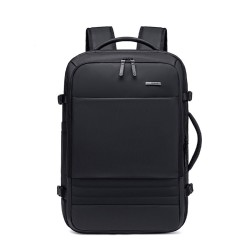 حقيبة الظهر GOLDEN WOLF GB00709, مصممة للاستخدام اليومي المكثف و التنقل, سعة 44 لتر, مقاس لابتوب حتى 15.6 بوصة, تصميم توسعة بسحاب لزيادة السعة  - أسود 