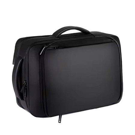 Backpack RAHALA 1901 MEINAILI, Practical design for everyday use, Backpack or hand-carry, cover laptops up to 15.6 inches, USB charging port, water-resistant  - BLACK