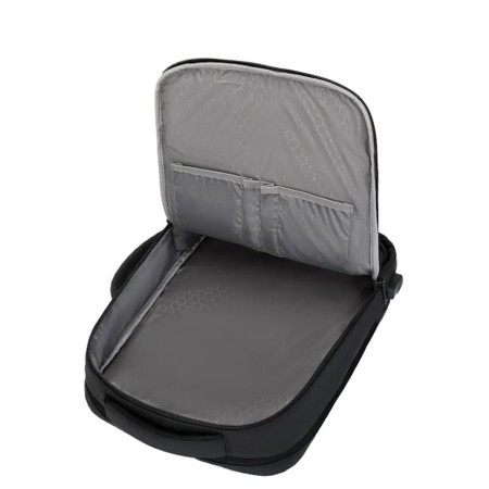 Backpack RAHALA 1901 MEINAILI, Practical design for everyday use, Backpack or hand-carry, cover laptops up to 15.6 inches, USB charging port, water-resistant  - BLACK