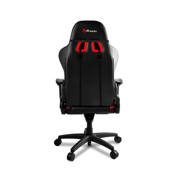كرسي الألعاب AROZZI Verona Pro V2, تصميم إرجونومي لدعم الظهر والرقبة, قابل للتعديل بالكامل, عجلات مانعة للخدش, الوزن حتى 150 كجم - أسود/أحمر