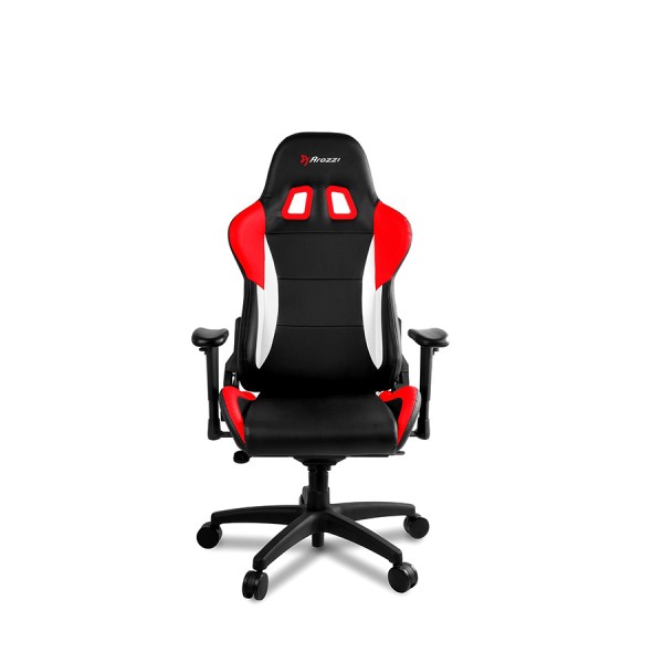 كرسي الألعاب AROZZI Verona Pro V2, تصميم إرجونومي لدعم الظهر والرقبة, قابل للتعديل بالكامل, عجلات مانعة للخدش, الوزن حتى 150 كجم - أسود/أحمر