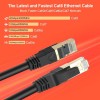 كيبل شبكة ASA CAT8 Shielded Patch Cable, بطول 3 متر, سرعة نقل بيانات تصل إلى 40Gbps, تردد يصل إلى 2000MHz, موصلات RJ45 مطلية بالذهب لتعزيز جودة الاتصال - أسود كيبل شبكة ASA CAT8 Shielded Patch Cable, بطول 3 متر, سرعة نقل بيانات تصل إلى 40Gbps, تردد يصل إلى 2000MHz, موصلات RJ45 مطلية بالذهب لتعزيز جودة الاتصال - أسود