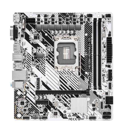 مذربورد أسروك H610M-HDV/M.2+ D5 - تدعم PCIe 4.0 - سوكيت LGA1700 - رام DDR5 مذربورد أسروك H610M-HDV/M.2+ D5 - تدعم PCIe 4.0 - سوكيت LGA1700 - رام DDR5