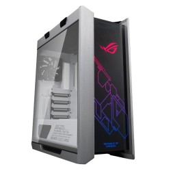 PC Case ASUS ROG Strix Helios GX601 White Edition ,Premium aluminum frame with three tempered-glass panels ,both horizontal and vertical GPU installation ,E-ATX size -