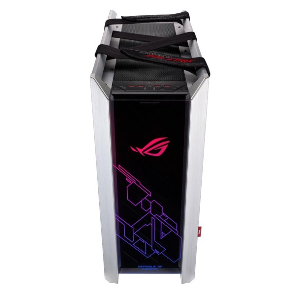 PC Case ASUS ROG Strix Helios GX601 White Edition ,Premium aluminum frame with three tempered-glass panels ,both horizontal and vertical GPU installation ,E-ATX size - PC Case ASUS ROG Strix Helios GX601 White Edition ,Premium aluminum frame with three tempered-glass panels ,both horizontal and vertical GPU installation ,E-ATX size -