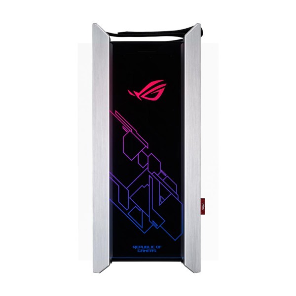 PC Case ASUS ROG Strix Helios GX601 White Edition ,Premium aluminum frame with three tempered-glass panels ,both horizontal and vertical GPU installation ,E-ATX size - PC Case ASUS ROG Strix Helios GX601 White Edition ,Premium aluminum frame with three tempered-glass panels ,both horizontal and vertical GPU installation ,E-ATX size -