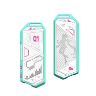 حاوية تخزين خارجية ASUS ROG STRIX ARION, تصميم خاص Hatsune Miku, دعم أقراص M.2 NVMe بأحجام: 2230 / 2242 / 2260 / 2280, واجهة USB 3.2 Gen 2 Type-C, سرعة نقل تصل إلى 10Gbps - أبيض
