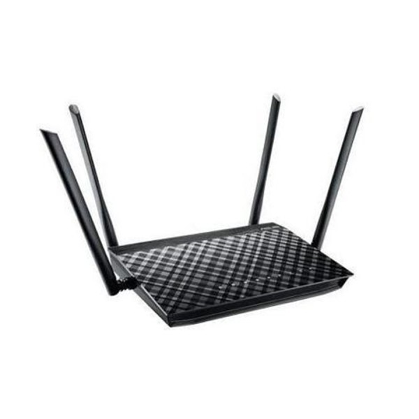 ASUS RT-AC1200G+ AC1200 Dual-Band Router, speeds up to 1167Mbps, Dual-band 2.4GHz & 5GHz, 4x external antennas - Black