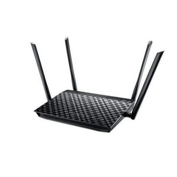 ASUS RT-AC1200G+ AC1200 Dual-Band Router, speeds up to 1167Mbps, Dual-band 2.4GHz & 5GHz, 4x external antennas - Black