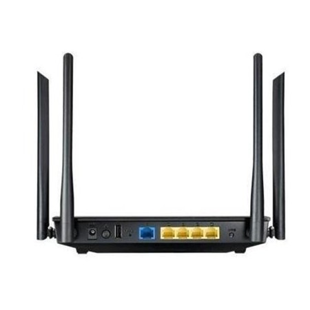راوتر لاسلكي ASUS RT-AC1200G+ AC1200, بنطاق مزودج 2.4GHz + 5GHz, مع 4 هوائيات خارجية, 4 منافذ LAN جيجابت + منفذ WAN جيجابت, منفذ USB 2.0 - أسود راوتر لاسلكي ASUS RT-AC1200G+ AC1200, بنطاق مزودج 2.4GHz + 5GHz, مع 4 هوائيات خارجية, 4 منافذ LAN جيجابت + منفذ WAN جيجابت, منفذ USB 2.0 - أسود