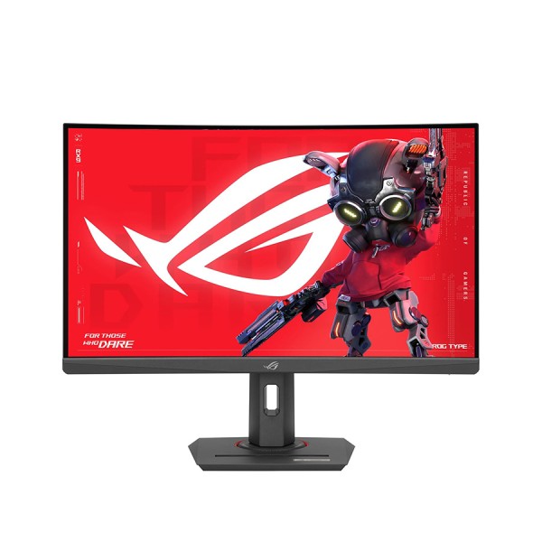 شاشة العاب احترافية ASUS ROG Strix XG27WCS, مقاس 27 بوصة Fast VA,  دقة QHD (2560×1440), معدل تحديث 180Hz , زمن استجابة 1ms, دعم AMD FreeSync, منفذ USB-C  - أسود