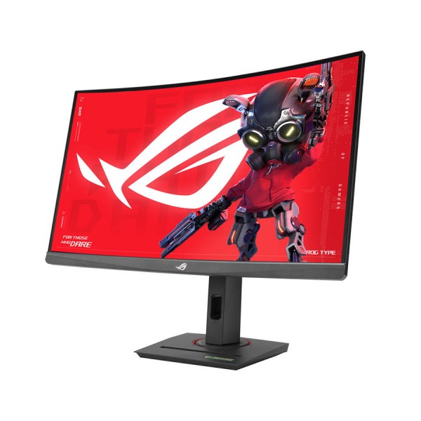 شاشة العاب احترافية ASUS ROG Strix XG27WCS, مقاس 27 بوصة Fast VA,  دقة QHD (2560×1440), معدل تحديث 180Hz , زمن استجابة 1ms, دعم AMD FreeSync, منفذ USB-C  - أسود